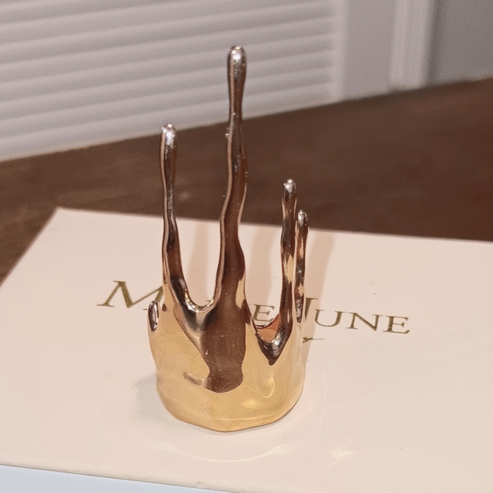 Marie June Rose Gold Drip Ring Size 7 w Box